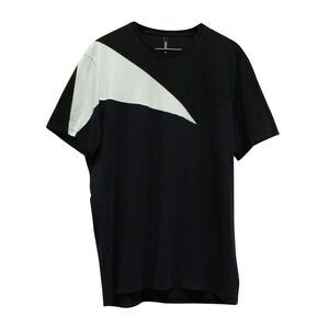 Neil Barett Colorblock T-shirt in Black and White Cotton